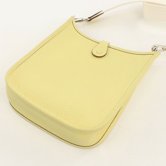 Hermes Evelyne TPM Crossbody Shoulder Bag Taurillon Clemence Jauneupsan — view 2