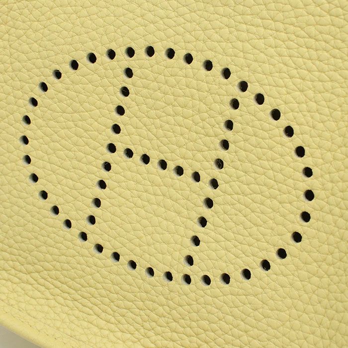 Hermes Evelyne TPM Crossbody Shoulder Bag Taurillon Clemence Jauneupsan — view 4