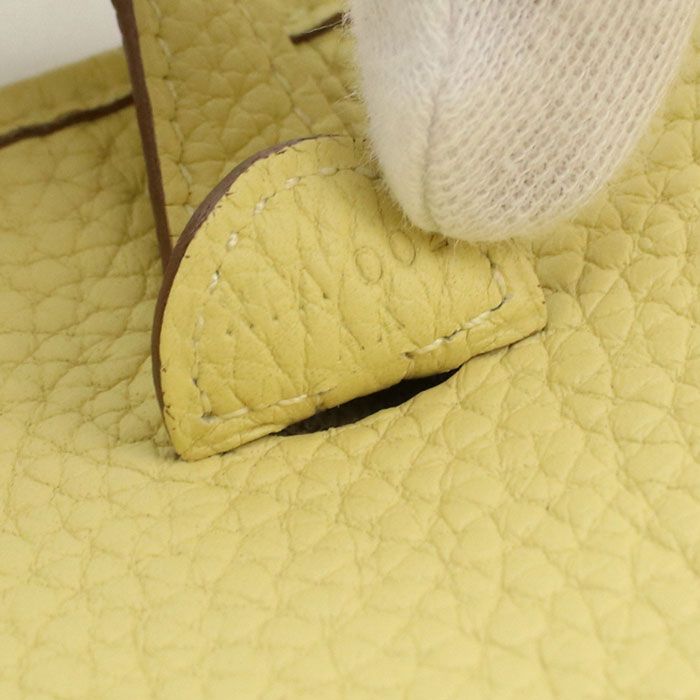 Hermes Evelyne TPM Crossbody Shoulder Bag Taurillon Clemence Jauneupsan — view 7