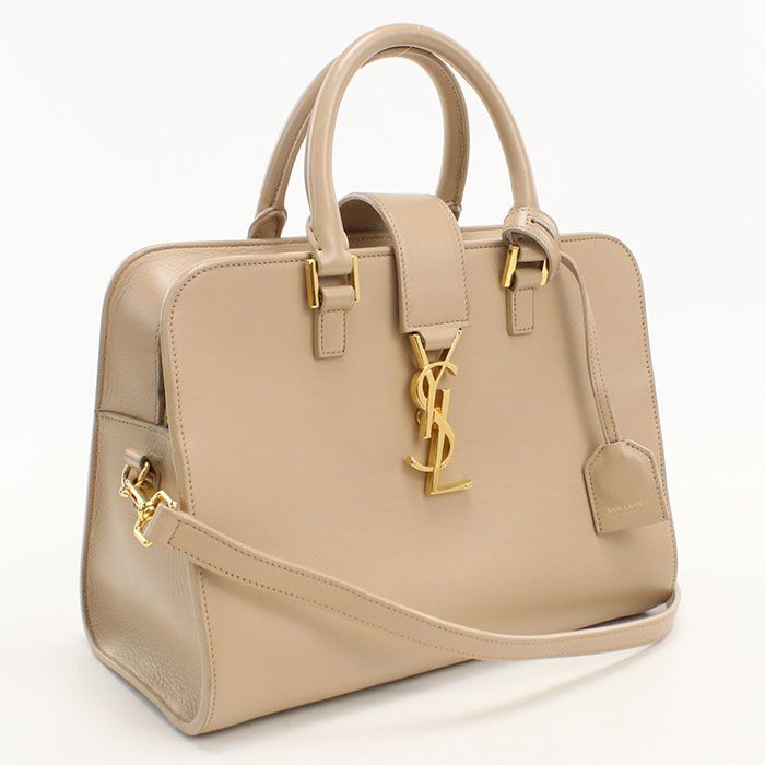 Saint Laurent Baby Cabas 2-Way Handbag Calfskin