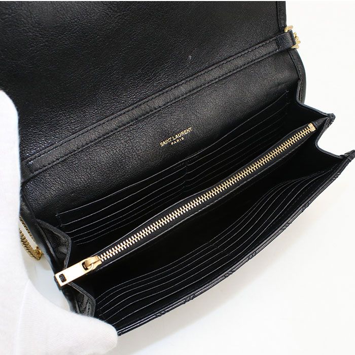 Saint Laurent Chain Shoulder Bag Leather — view 3