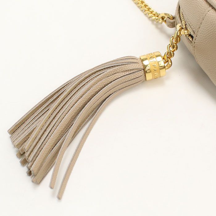 Saint Laurent Chain Lou Shoulder Bag Leather — view 6