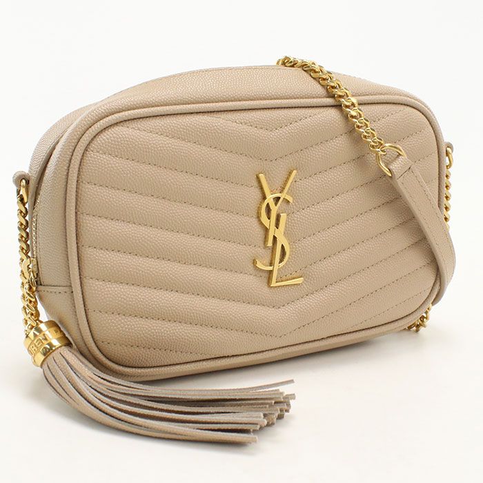 Saint Laurent Chain Lou Shoulder Bag Leather