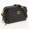 Dior Double Pouch Caro Crossbody Shoulder Bag Leather