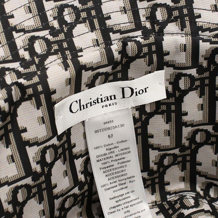 Dior Small Brim Bob Hat Teddy-D Reversible Hat Polyester — view 5