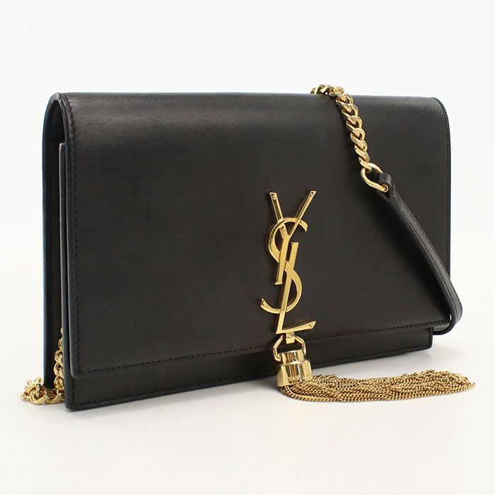 Saint Laurent Tassel Kate Chain Wallet Calfskin Shoulder Bag