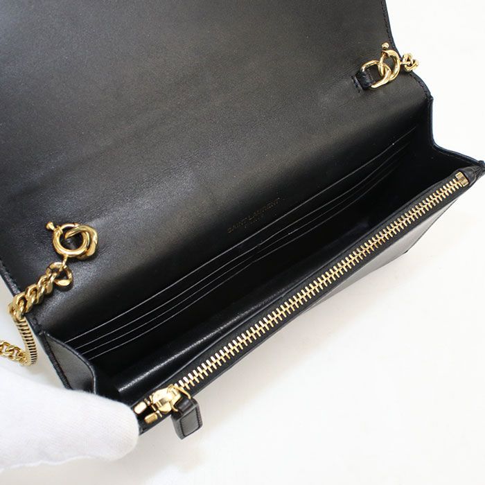 Saint Laurent Tassel Kate Chain Wallet Calfskin Shoulder Bag — view 3