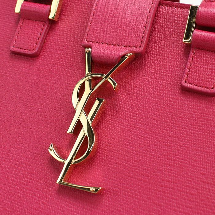 Saint Laurent Baby Monogram Cabas 2-Way Handbag Calfskin — view 4
