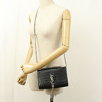 Saint Laurent Tassel Small Kate Shoulder Bag Embossed Calfskin — view 8