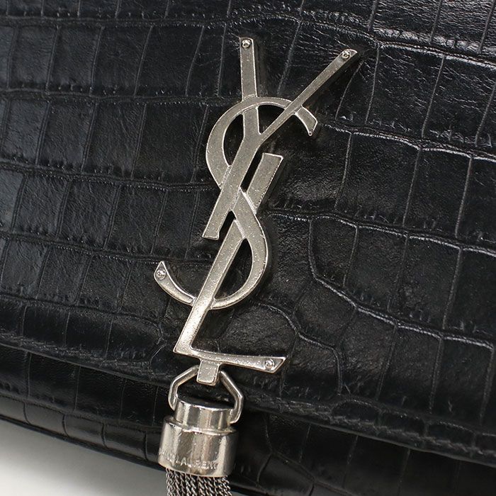 Saint Laurent Tassel Small Kate Shoulder Bag Embossed Calfskin — view 4