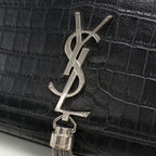 Saint Laurent Tassel Small Kate Shoulder Bag Embossed Calfskin — view 4
