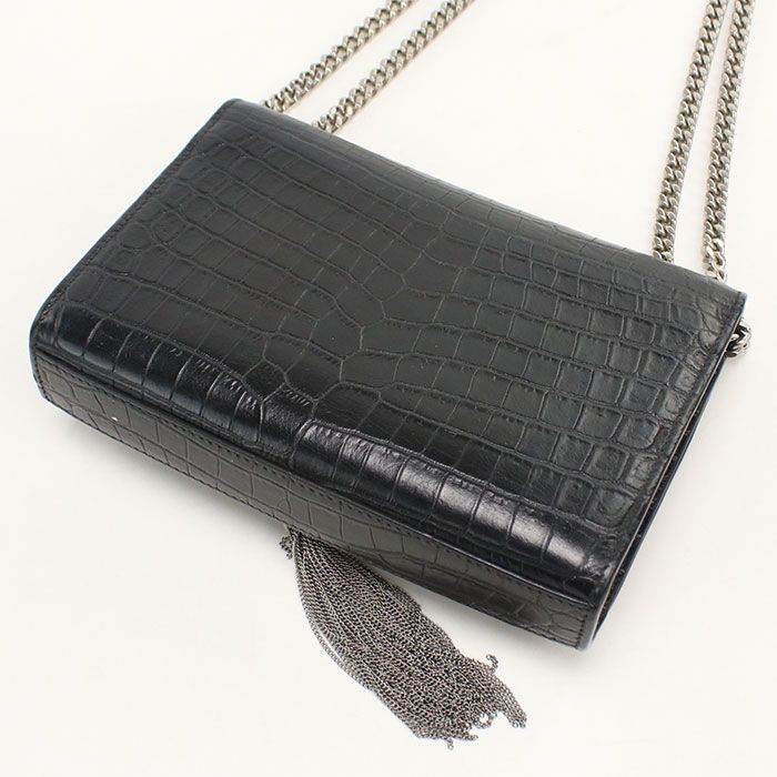 Saint Laurent Tassel Small Kate Shoulder Bag Embossed Calfskin — view 2