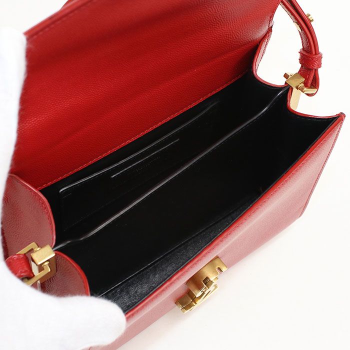 Saint Laurent Mini Top Handle 2-Way Cassandra Handbag Calfskin — view 3