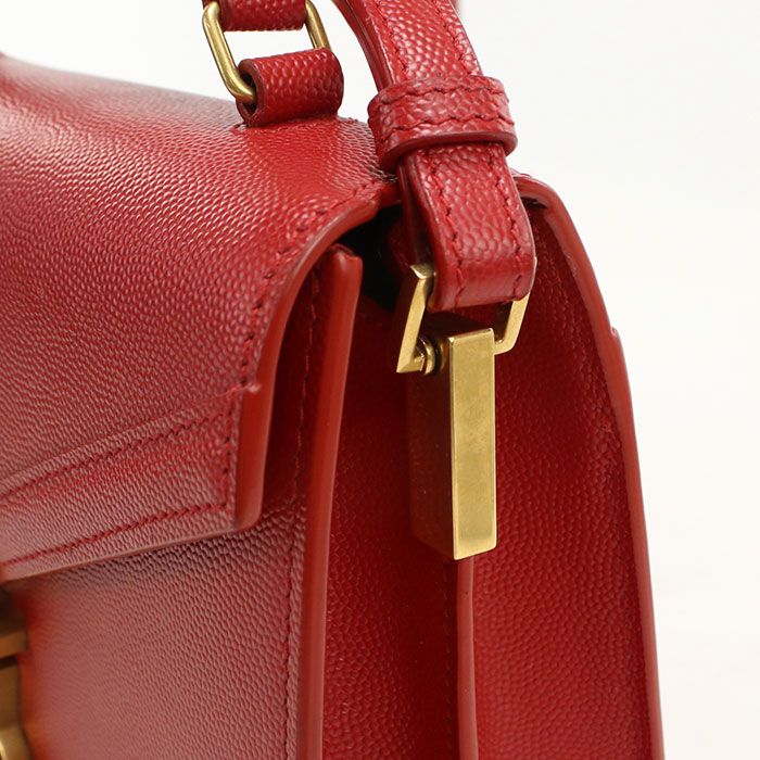 Saint Laurent Mini Top Handle 2-Way Cassandra Handbag Calfskin — view 5