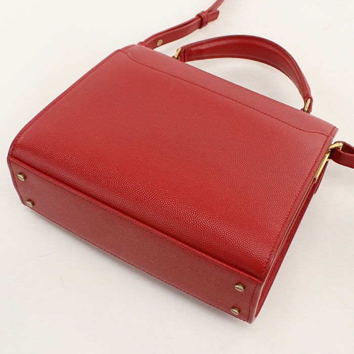 Saint Laurent Mini Top Handle 2-Way Cassandra Handbag Calfskin — view 2