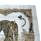 Hermes Jungle Love Carre 90 Silk Scarf Beige — view 4