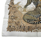 Hermes Jungle Love Carre 90 Silk Scarf Beige — view 5
