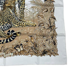 Hermes Jungle Love Carre 90 Silk Scarf Beige — view 6