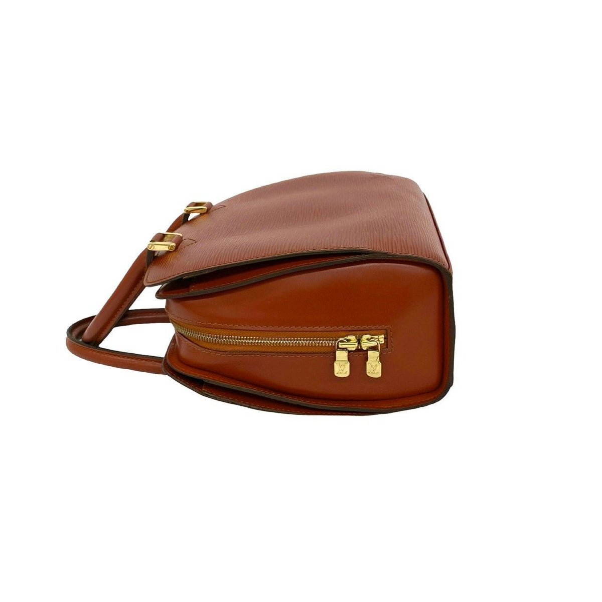 Louis Vuitton Vintage Pont Neuf Epi Leather Boston Bag Kenya Brown — view 5