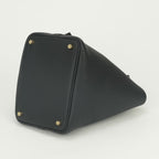 Hermes Picotin Lock PM 18 Tote Bag Taurillon Clemence Noir Black Gold — view 5