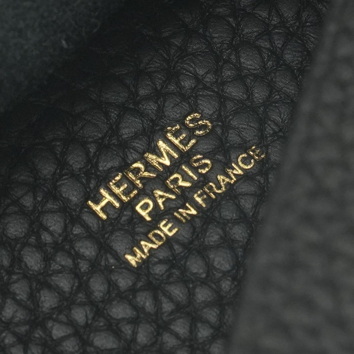 Hermes Picotin Lock PM 18 Tote Bag Taurillon Clemence Noir Black Gold — view 7