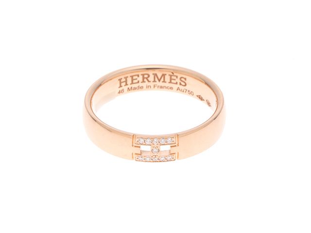 Hermes Ever Hercules Ring 18k Pink Gold