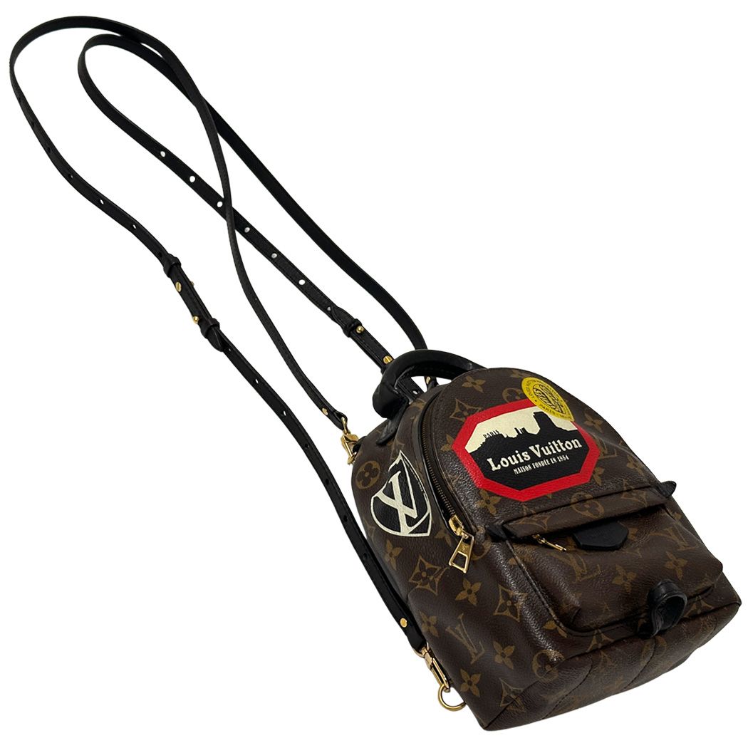 Louis Vuitton Monogram Backpack World Tour Palm Springs Mini Small Gold — view 5