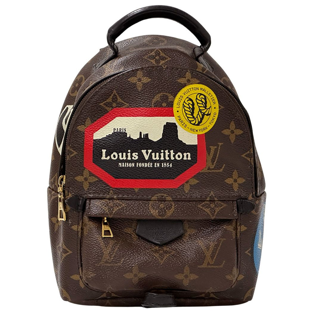 Louis Vuitton Monogram Backpack World Tour Palm Springs Mini Small Gold