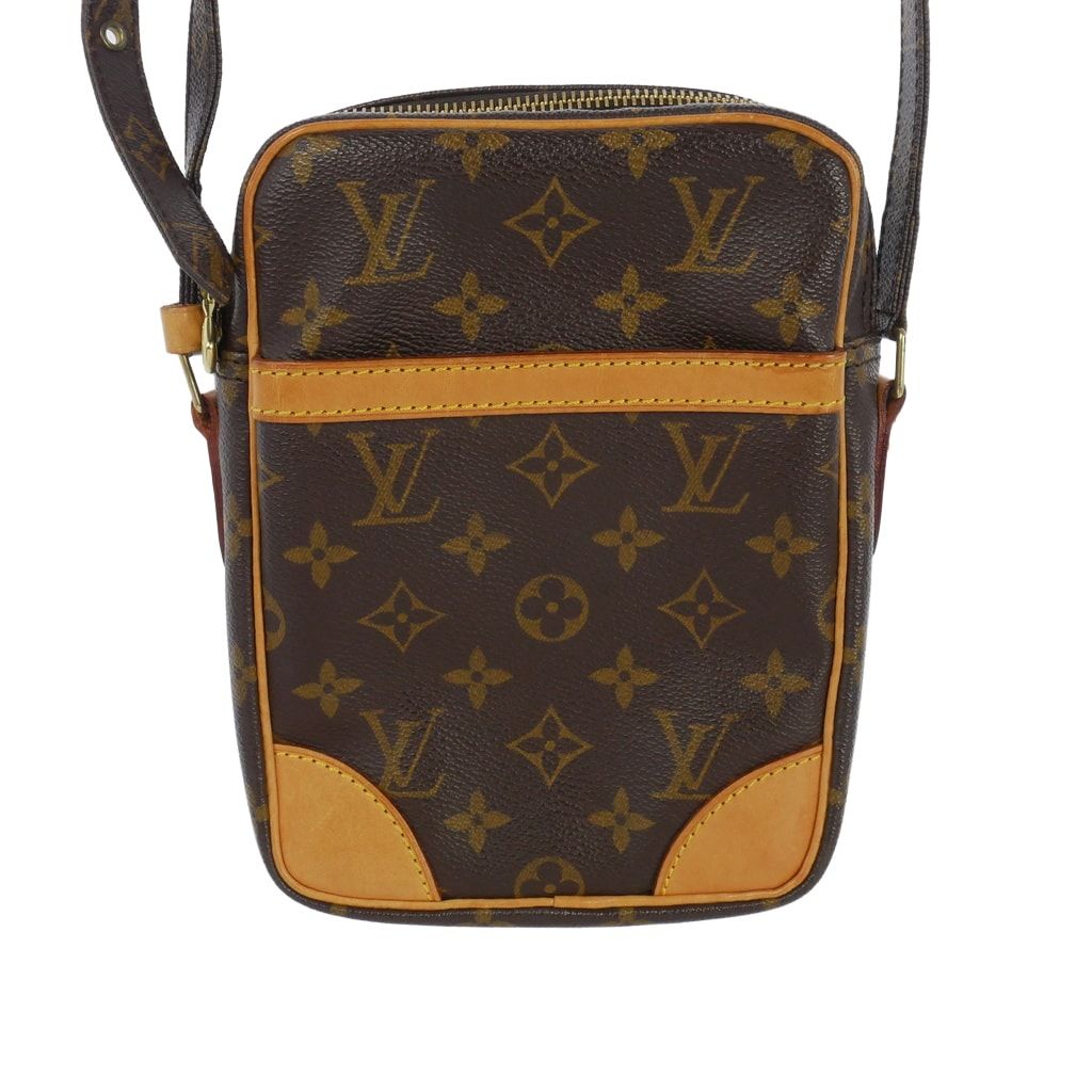 Louis Vuitton Leather Shoulder Bag Pochette Danube PM Monogram Vachetta Brown — view 3