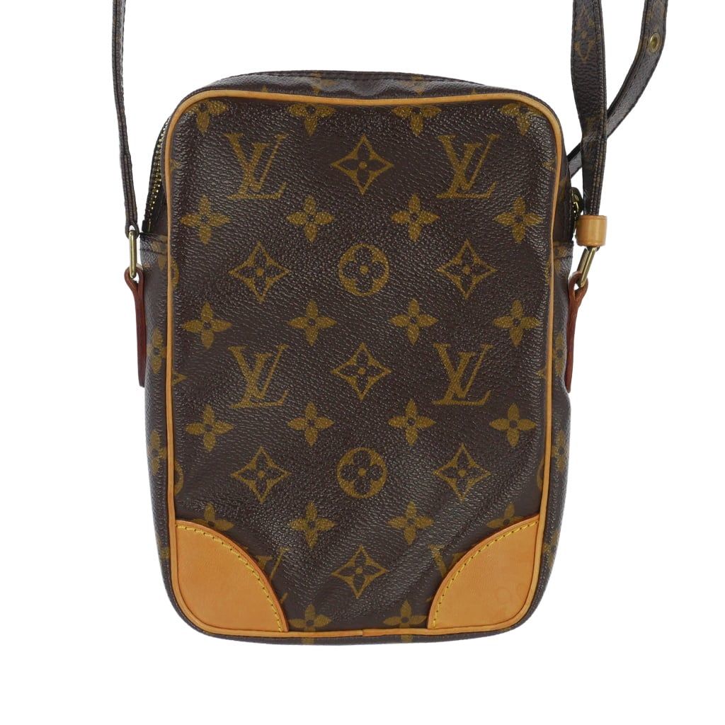 Louis Vuitton Leather Shoulder Bag Pochette Danube PM Monogram Vachetta Brown — view 5