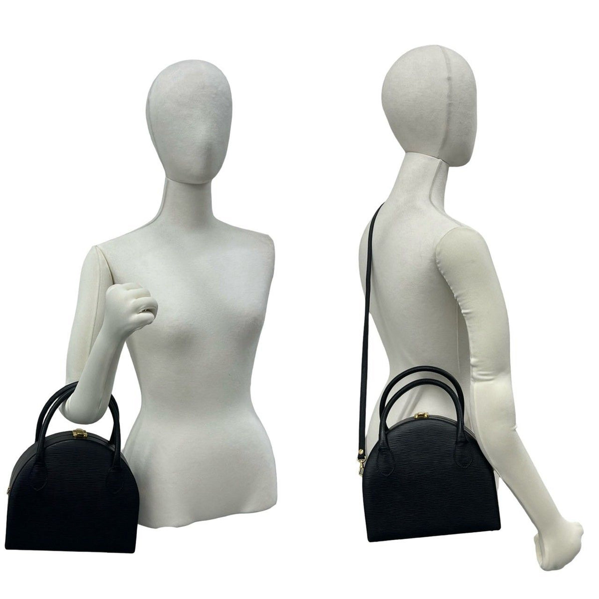 Fendi Vintage Epi Leather 2-Way Shoulder Bag Mini Black — view 2