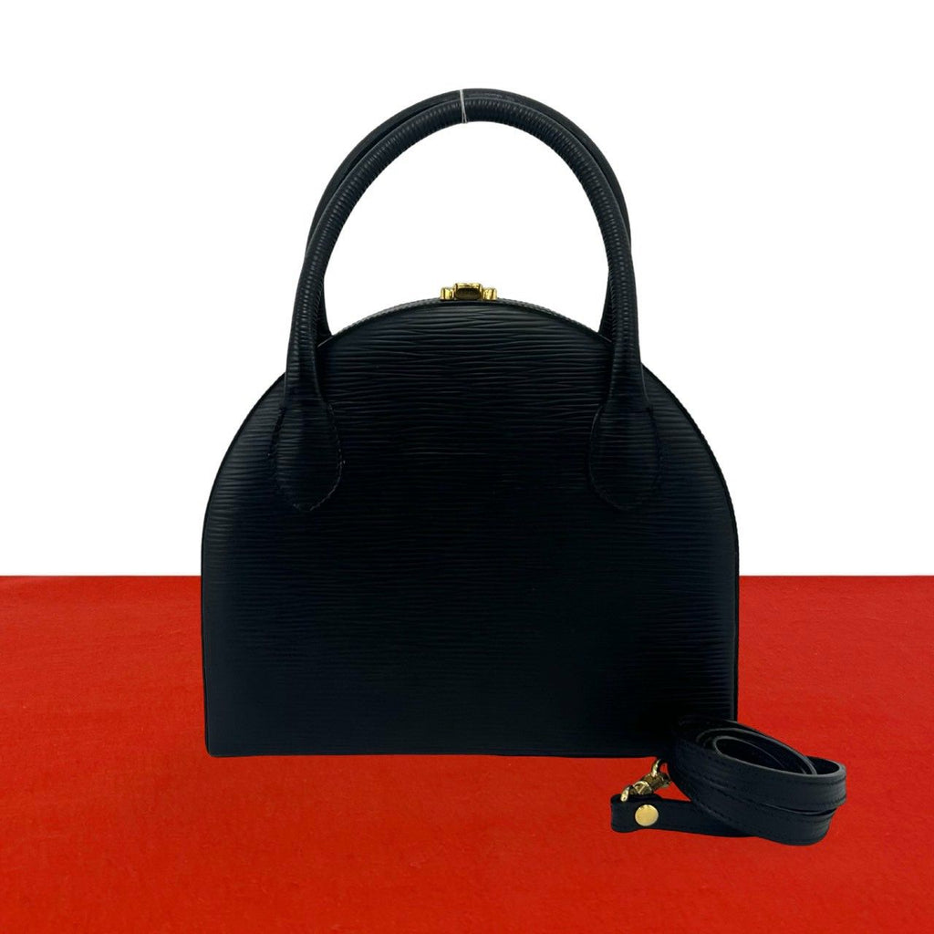 Fendi Vintage Epi Leather 2-Way Shoulder Bag Mini Black