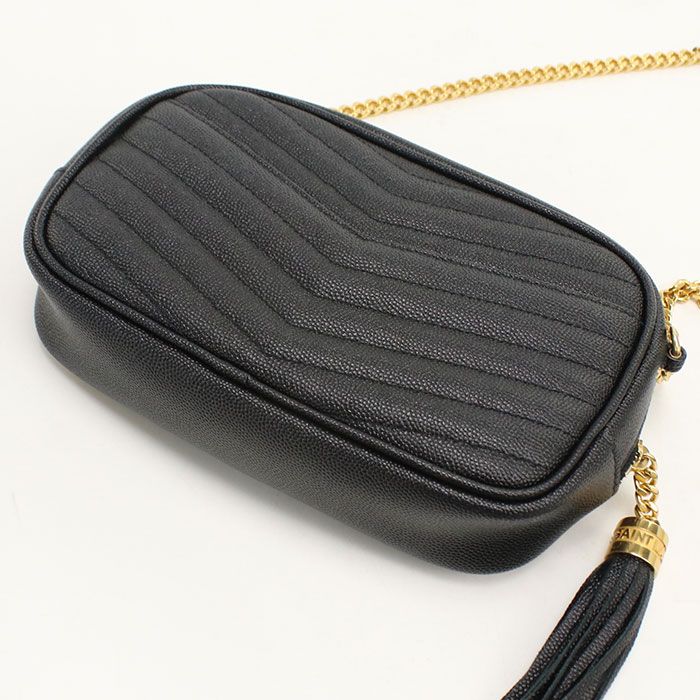 Saint Laurent Chain Lou Shoulder Bag Leather — view 2