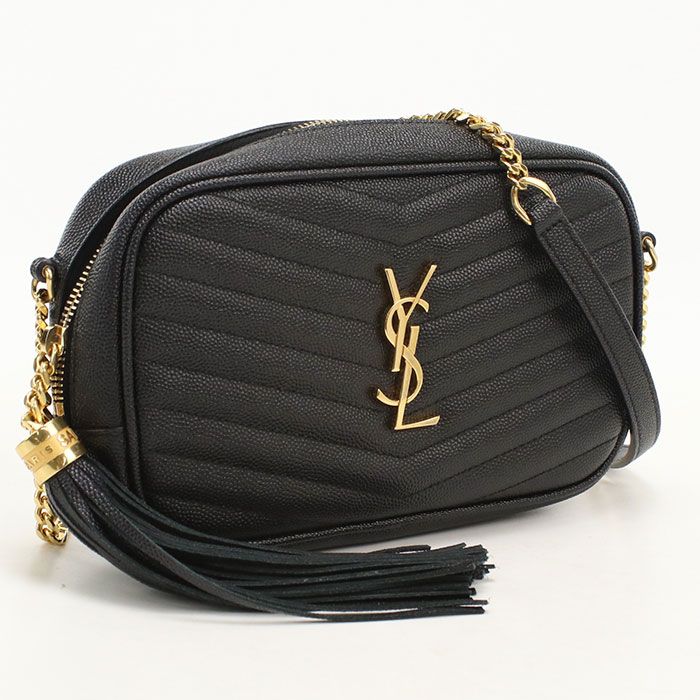 Saint Laurent Chain Lou Shoulder Bag Leather