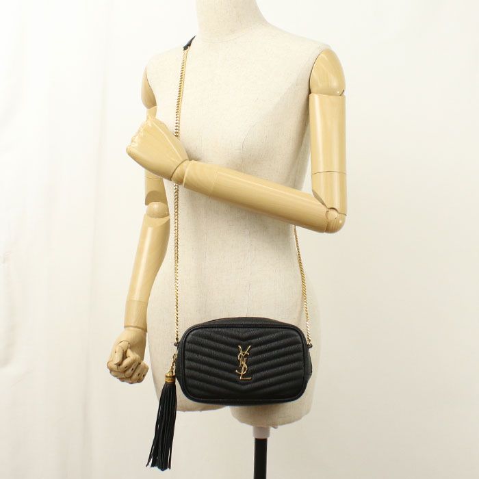 Saint Laurent Chain Lou Shoulder Bag Leather — view 7