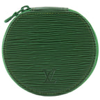 Louis Vuitton Ecrin Bijou 10 Pouch Epi Leather Green Jewelry Case