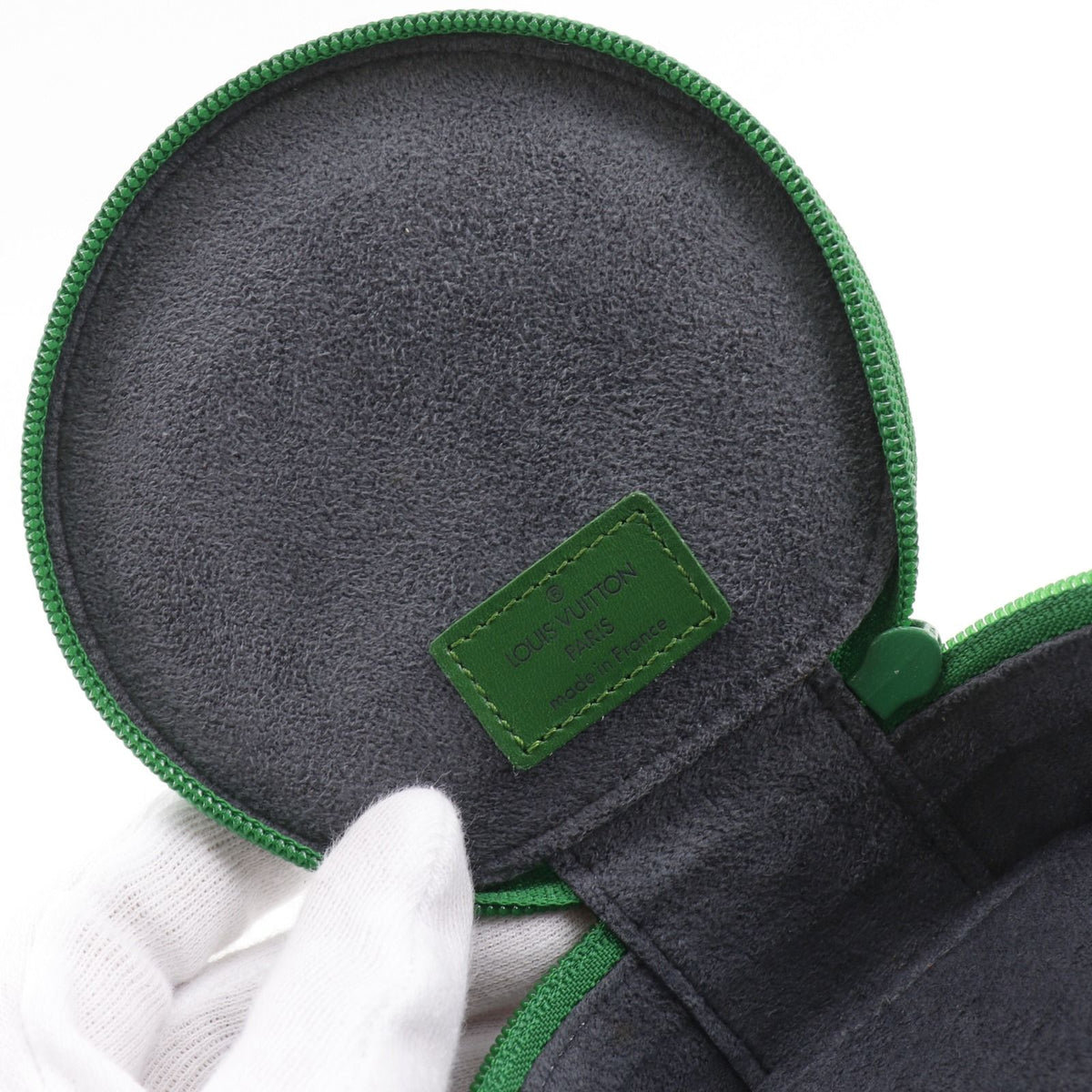 Louis Vuitton Ecrin Bijou 10 Pouch Epi Leather Green Jewelry Case — view 6