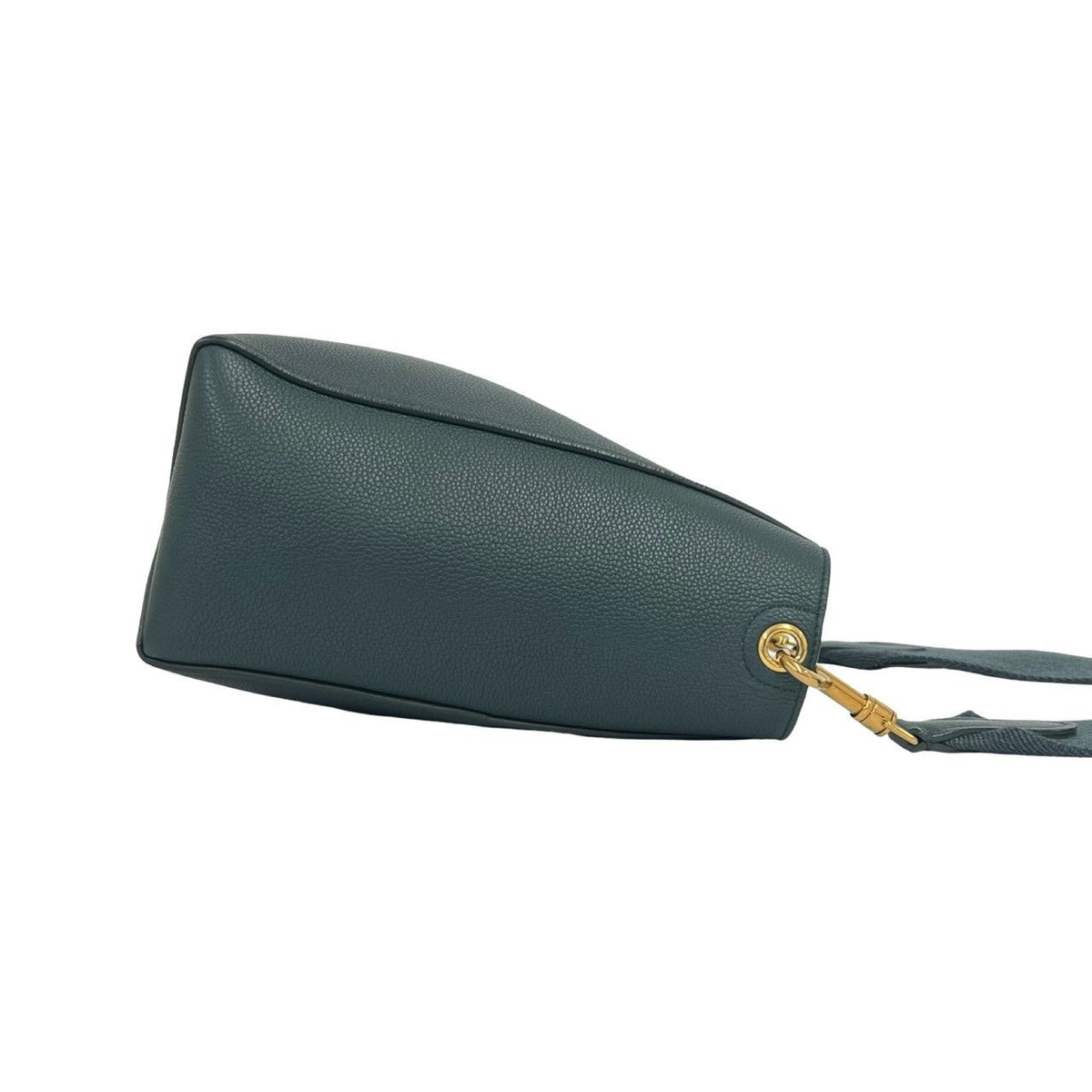 Celine Sangle Bucket Small Leather Shoulder Bag Cross Green — view 6