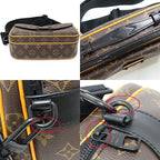 Louis Vuitton S Rock Messenger 2-Way Bag Monogram Macassar Canvas Brown Rank — view 3