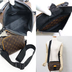 Louis Vuitton S Rock Messenger 2-Way Bag Monogram Macassar Canvas Brown Rank — view 6