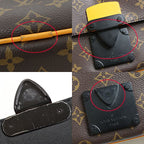 Louis Vuitton S Rock Messenger 2-Way Bag Monogram Macassar Canvas Brown Rank — view 5