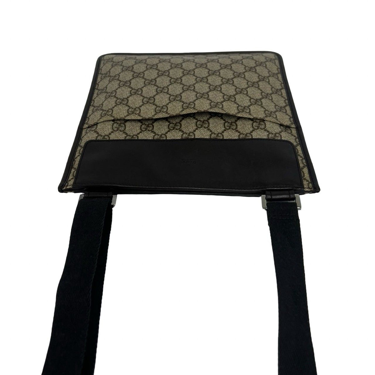 Gucci GG Pattern Leather Polyurethane Shoulder Bag Crossbody Cross Brown — view 4