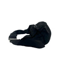 Prada Triangle Logo Tessuto Pocono Nylon Belt Bag Waist Pouch Black — view 5