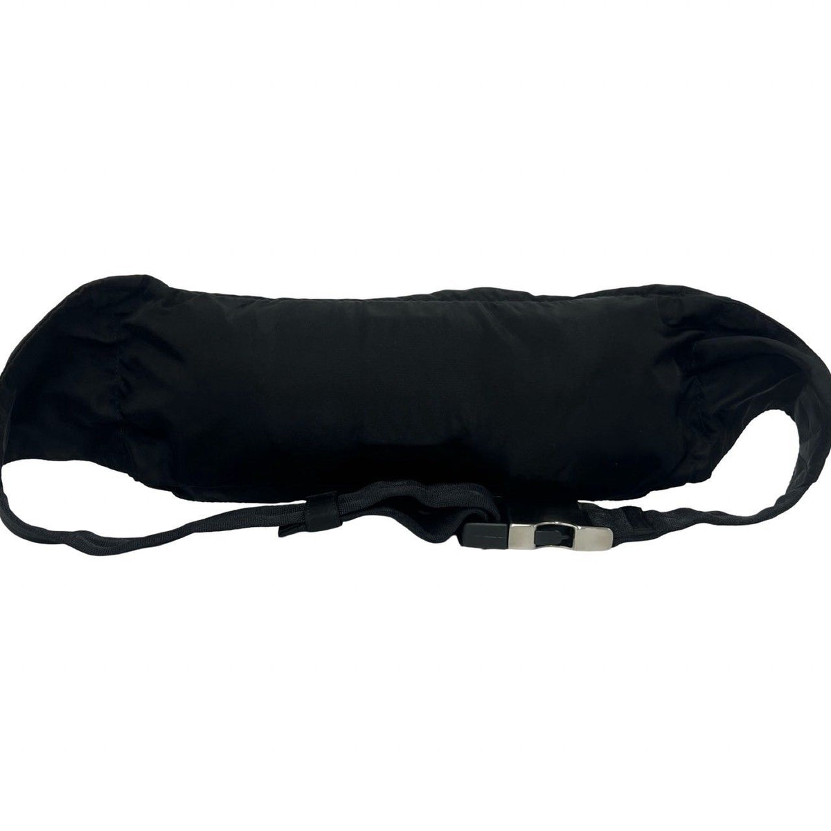 Prada Triangle Logo Tessuto Pocono Nylon Belt Bag Waist Pouch Black — view 3