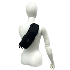 Prada Triangle Logo Tessuto Pocono Nylon Belt Bag Waist Pouch Black — view 2