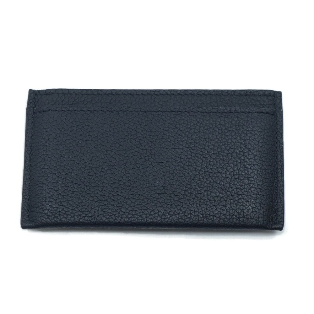Louis Vuitton Card Case Lockme Leather Black Silver — view 2