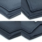 Louis Vuitton Card Case Lockme Leather Black Silver — view 5