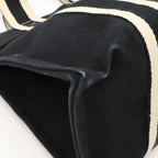 Hermes Bora PM Tote Bag PM Stripe Canvas Black White — view 3