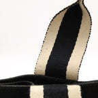 Hermes Bora PM Tote Bag PM Stripe Canvas Black White — view 5