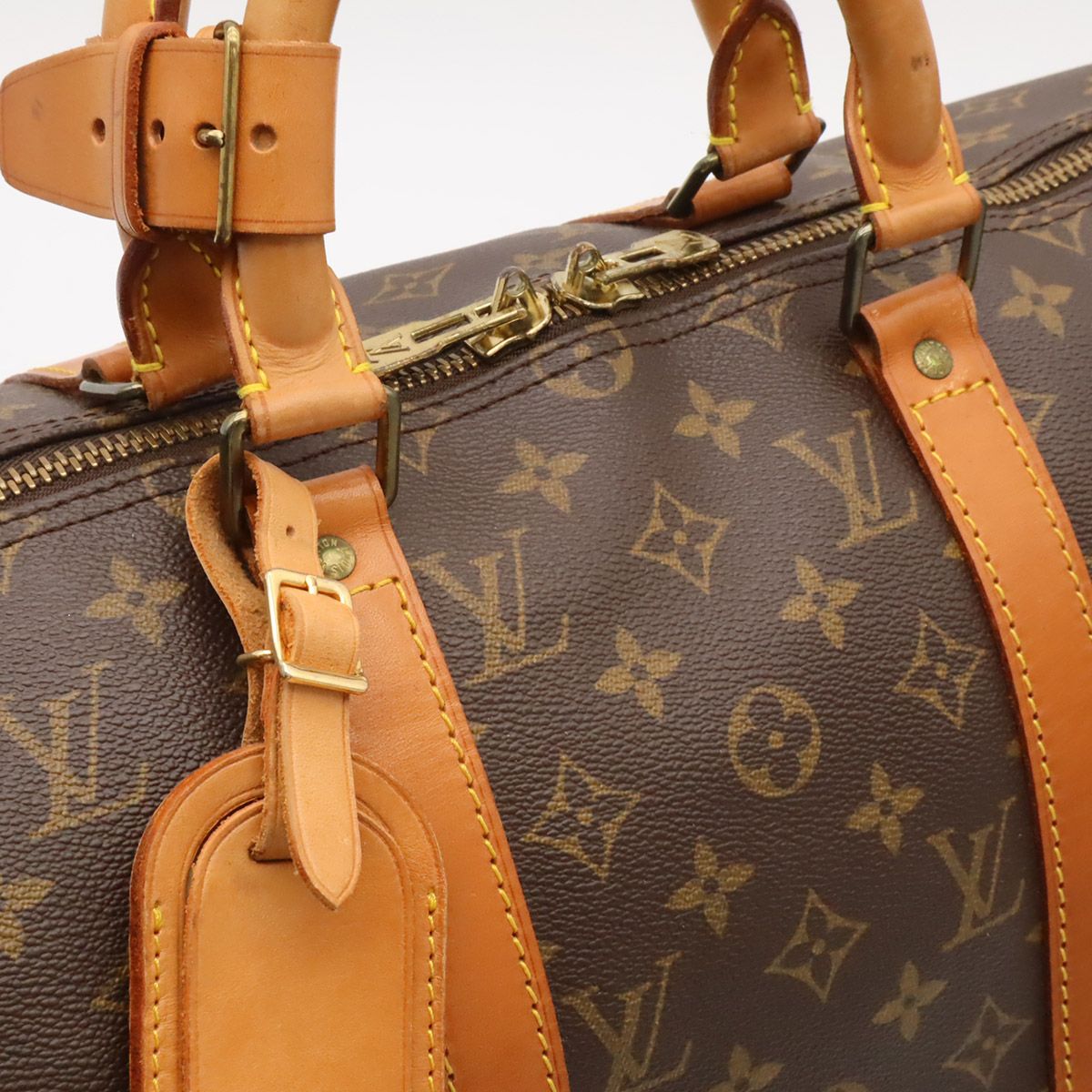 Louis Vuitton Monogram Keepall Bandouliere 50 Boston Bag Purse 2-Way — view 5